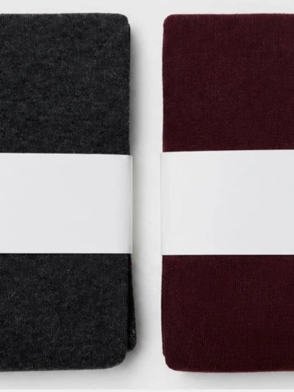 [NWT] J.C. Penney Tights (2 Pairs, Mahogany + Heather Gray); Size S/M (Junior's)